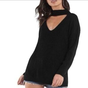 Urban Outfitters Black V-Neck Sweater